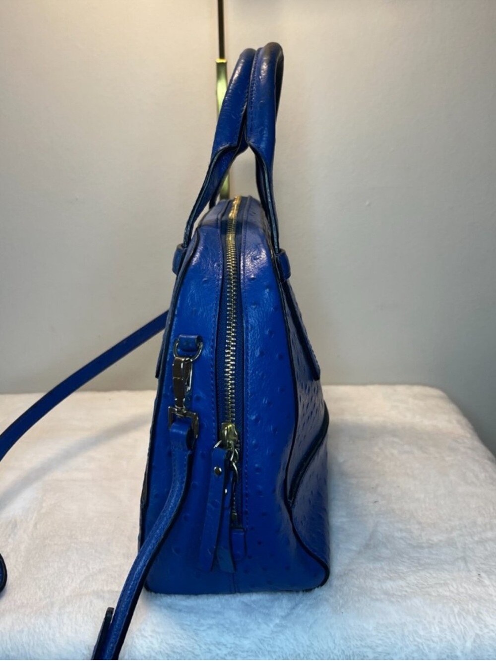KATE SPADE OSTRICH ASS DOME SATCHEL - Picture 5 of 9